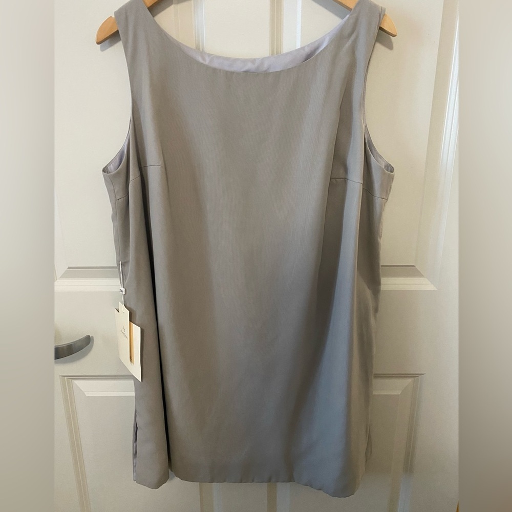 Lanting Bride Silver Gray Sleeveless Dress